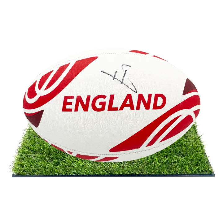 Signed Henry Slade Framed Ball - England Rugby Icon