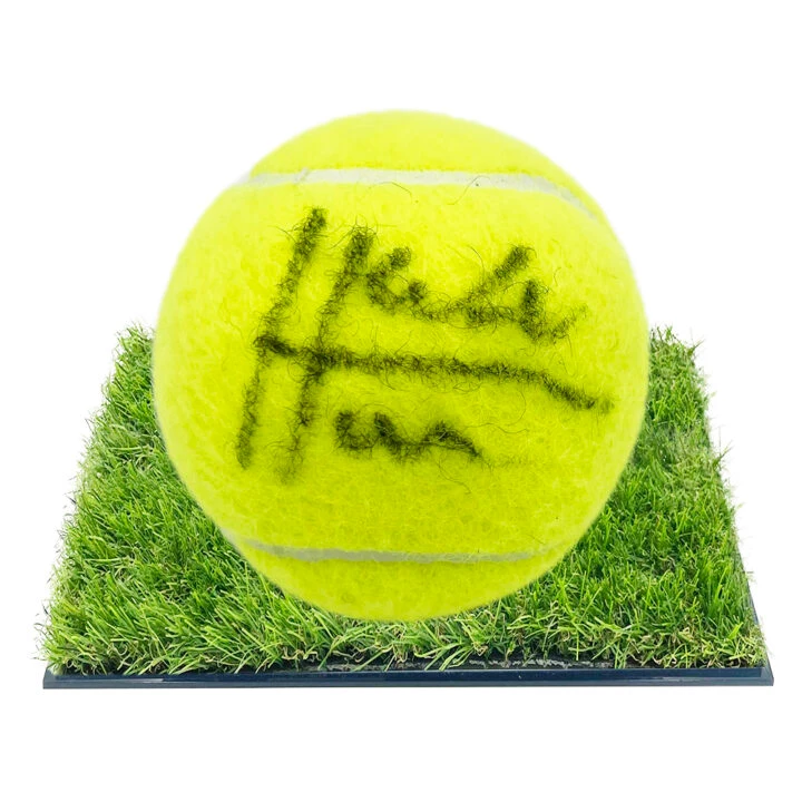 Signed Hubert Hurkacz Framed Ball - Tennis Icon