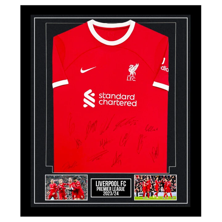 Signed Liverpool FC Framed Shirt - Premier League 202324