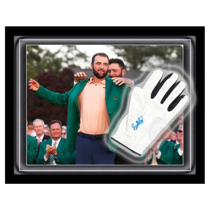 Signed Scottie Scheffler Glove Framed Dome - The Masters Champion 2024