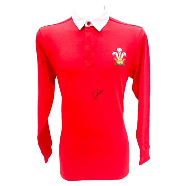 Signed Dafydd Jenkins Shirt - Wales Rugby Icon