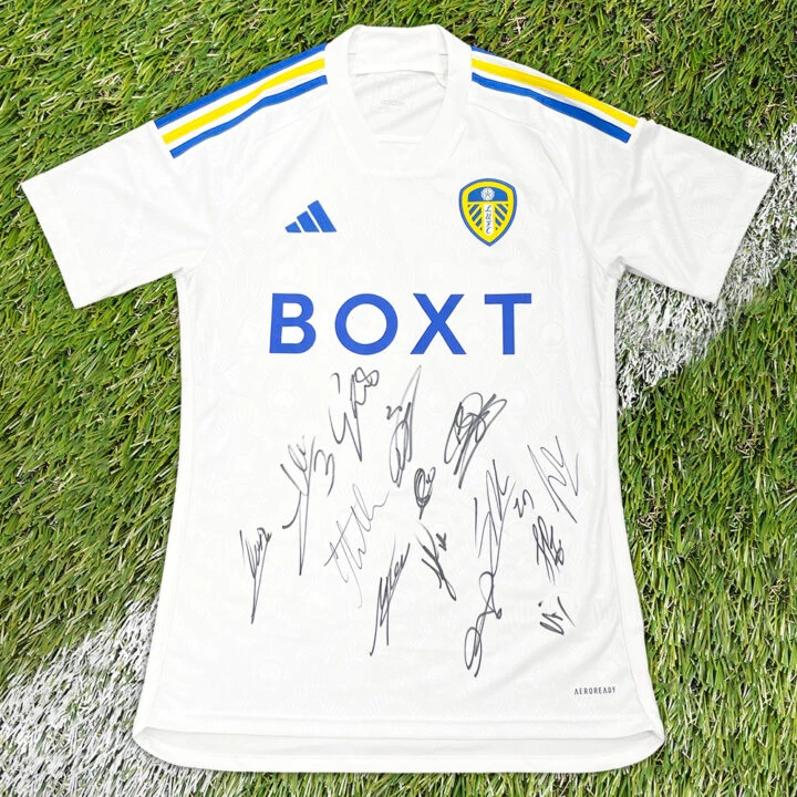 Signed Leeds United Home Shirt - EFL Championship 202324