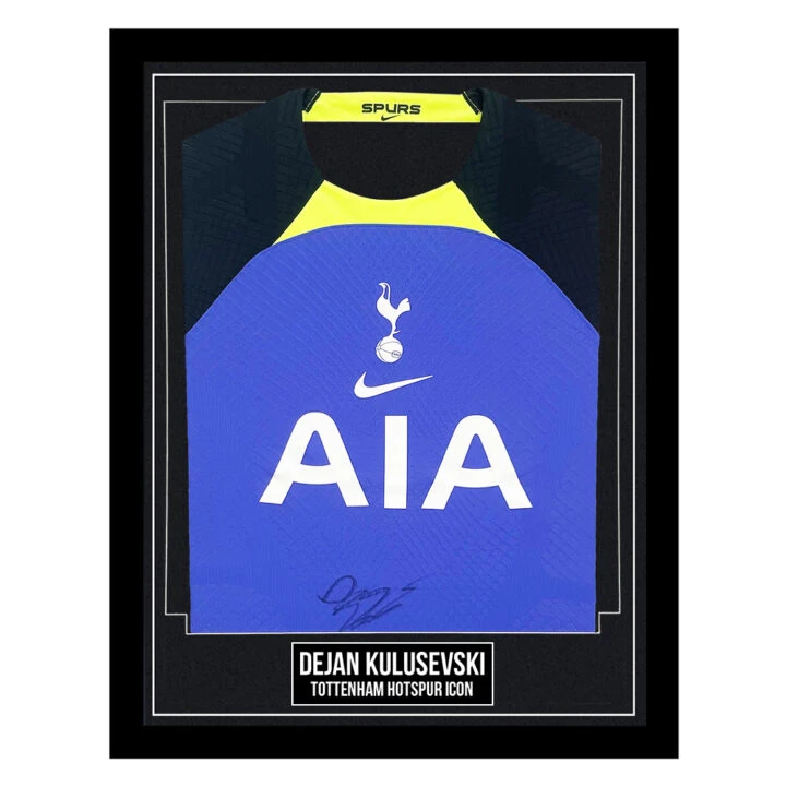 Signed Dejan Kulusevski Framed Shirt - Tottenham Hotspur Icon