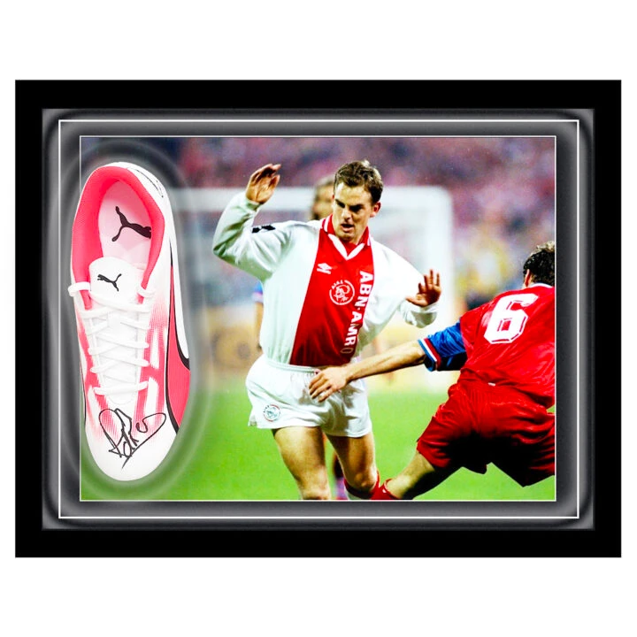 Signed Ronald de Boer Boot Framed Dome - Champions League Winner 1995