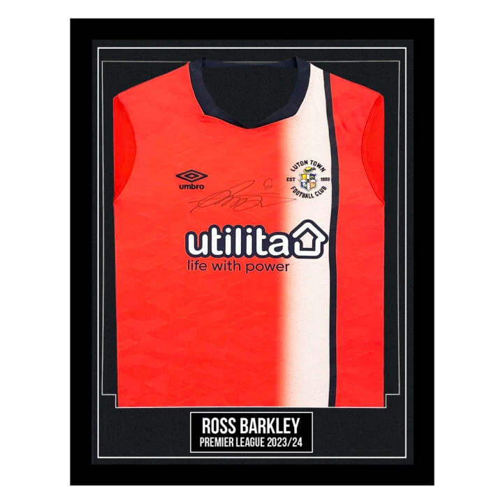 Signed Ross Barkley Framed Shirt - Premier League 202324