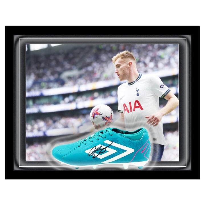 Signed Dejan Kulusevski Boot Framed Dome - Tottenham Hotspur Icon