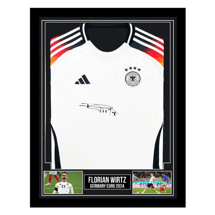 Signed Florian Wirtz Framed Shirt - Germany Euro 2024