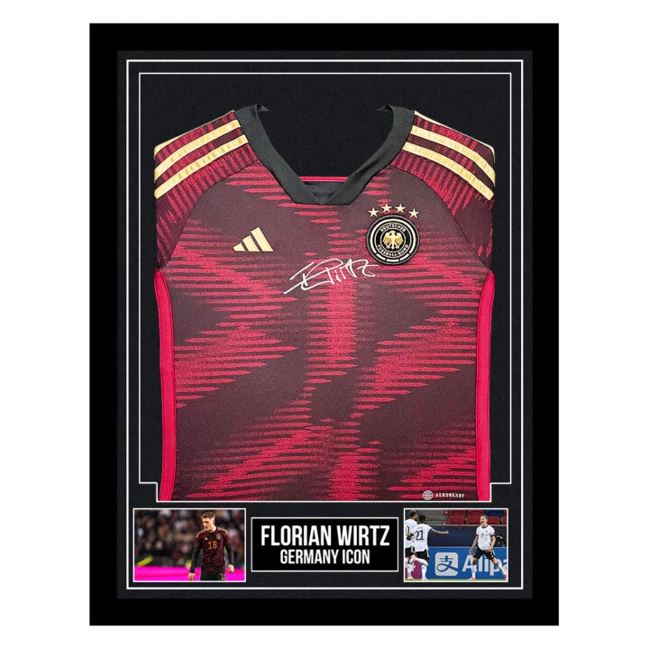 Signed Florian Wirtz Framed Shirt - Germany Icon Autograph