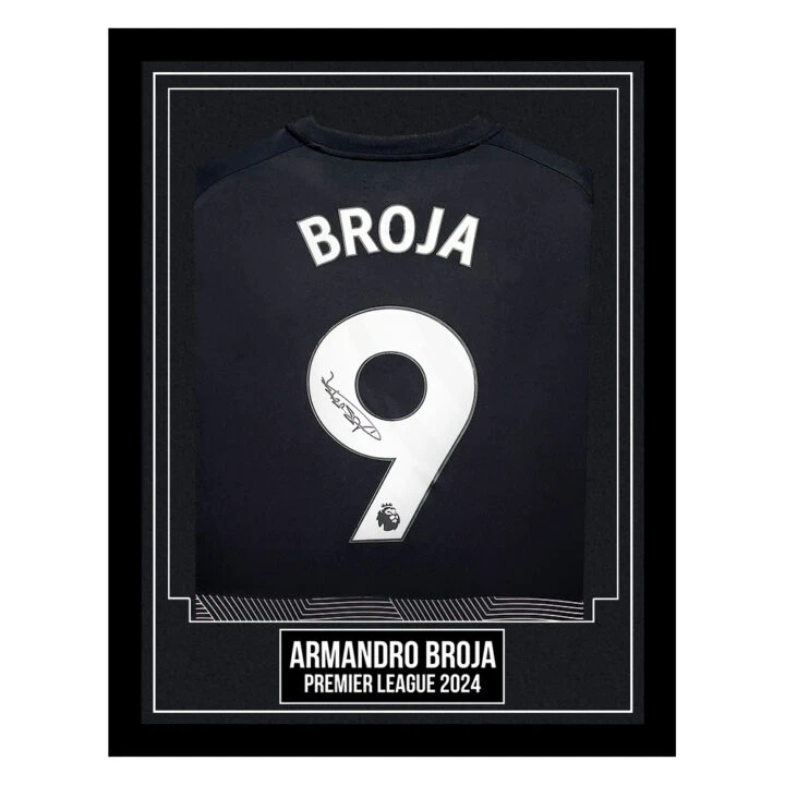 Armando Broja Signed Framed Shirt - Fulham Premier League 2024