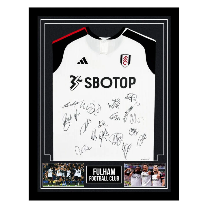 Signed Fulham Football Club Framed Shirt - Premier League 2024