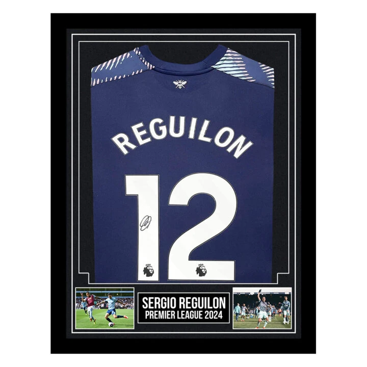 Signed Sergio Reguilon Framed Brentford Shirt - Premier League 2024