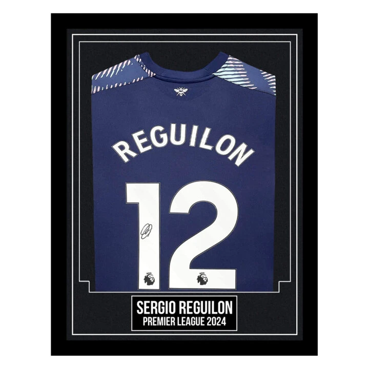Sergio Reguilon Signed Framed Shirt - Premier League 2024