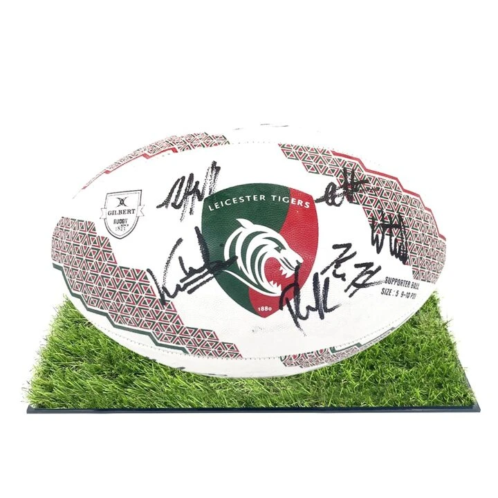 Leicester Tigers Signed Framed Ball - Rugby Premiership 2023/24