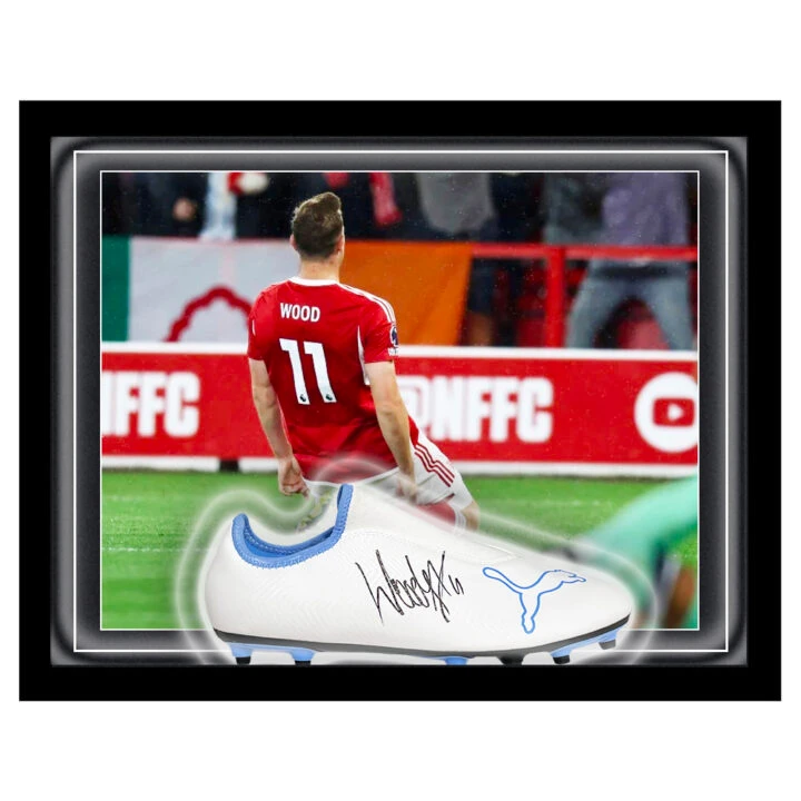 Signed Chris Wood Boot Framed Dome - Nottingham Forest Icon