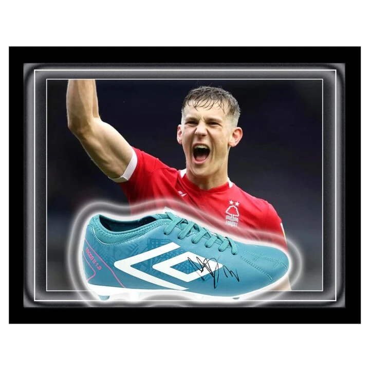 Signed Ryan Yates Boot Framed Dome - Nottingham Forest Icon