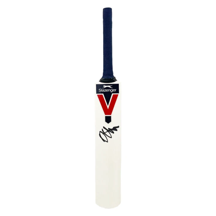 Signed Tom Hartley Mini Bat - England Cricket Icon