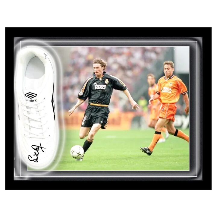 Signed Steve McManaman Boot Framed Dome - Champions League Winner 2002