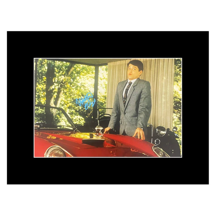 Signed Matthew Broderick Photo Display - 16x12 Ferris Bueller's Day Off Icon