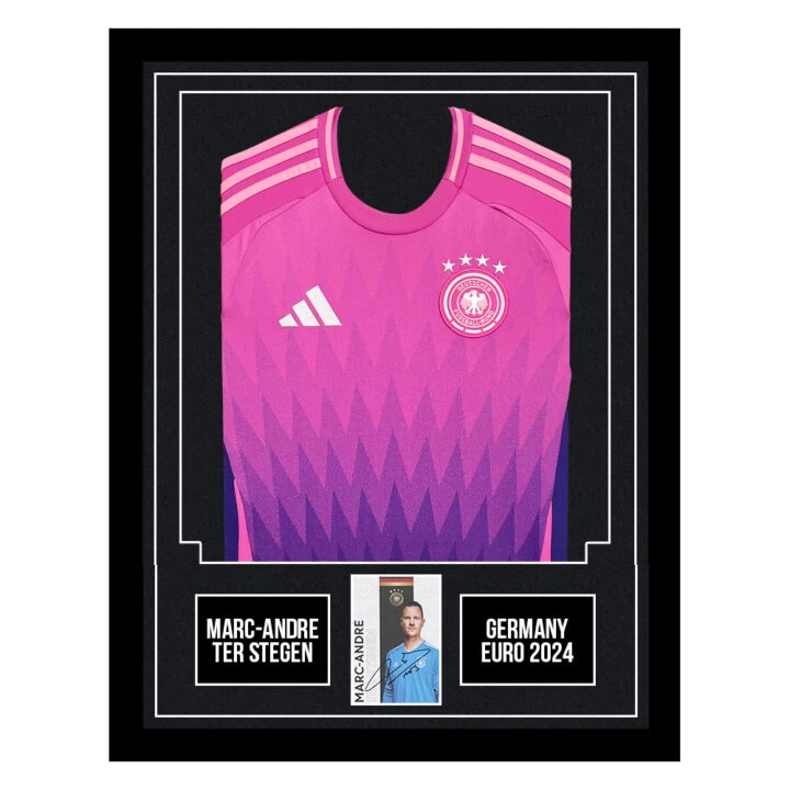 Marc-Andre ter Stegen Signed Framed Display Away Shirt - Germany Euro 2024