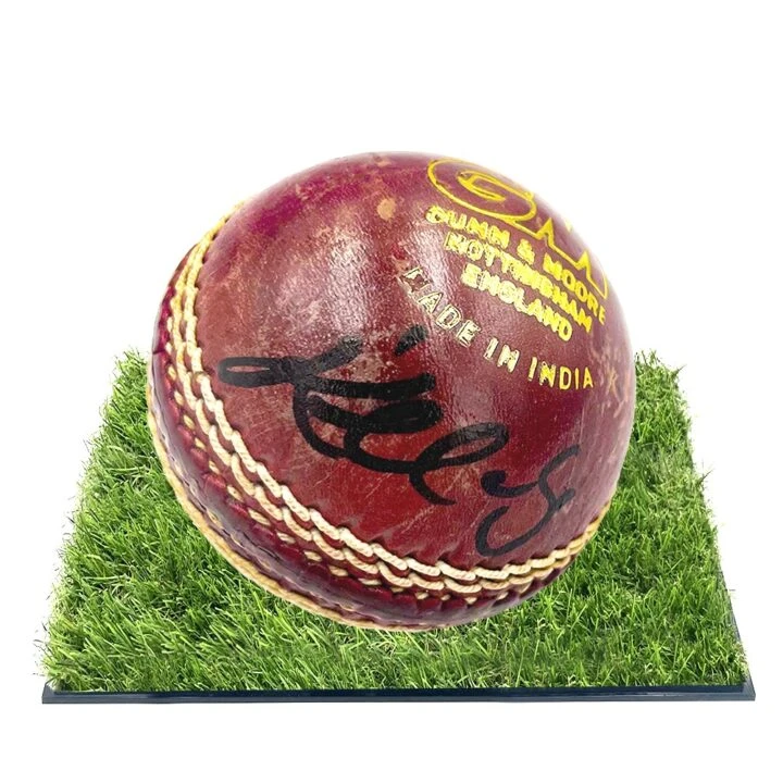 Signed Keshav Maharaj Framed Ball - Proteas Cricket Icon