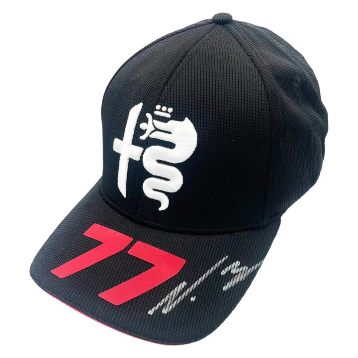 Signed Valtteri Bottas Hat - Formula 1 Alfa Romeo Icon