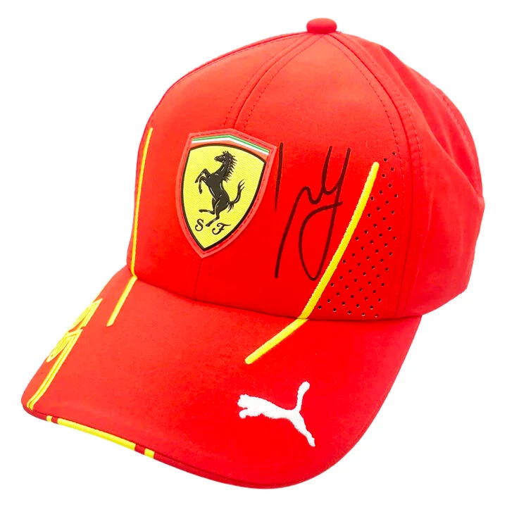 Signed Carlos Sainz Hat - Formula 1 Ferrari 2024