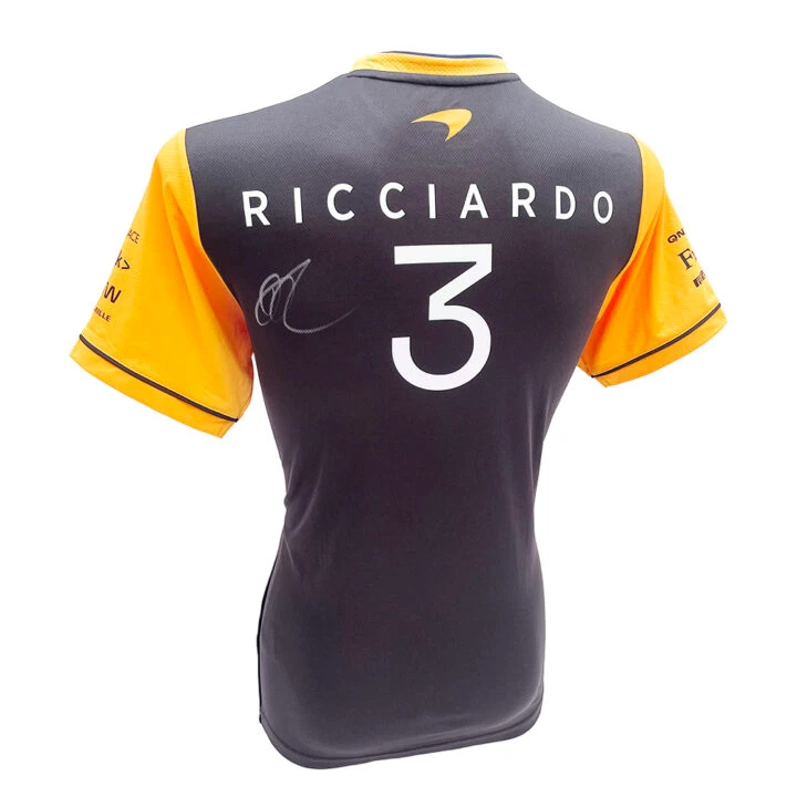 Signed Daniel Ricciardo Shirt - Italian Grand Prix Winner 2021