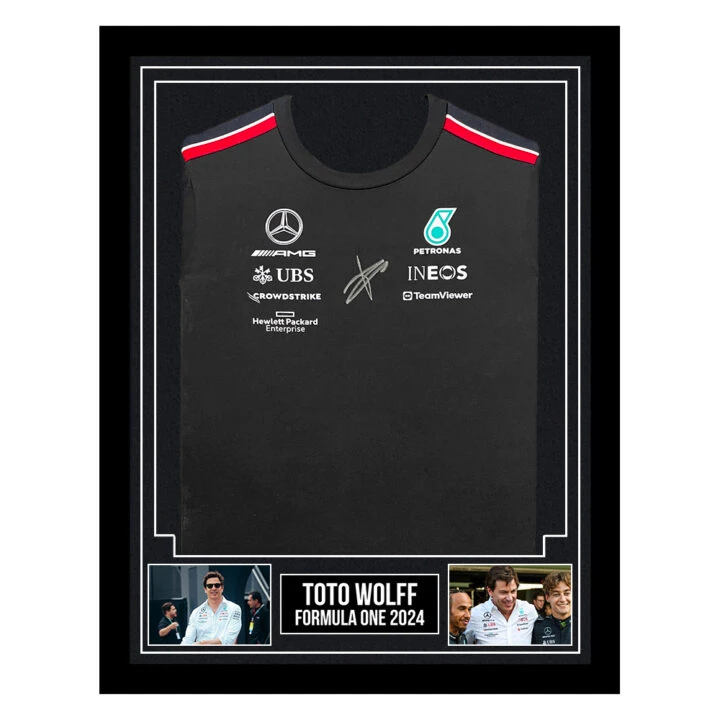 Signed Toto Wolff Framed Shirt - Formula One 2024