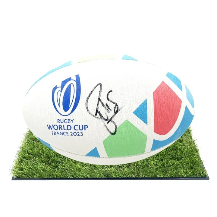 Signed Siya Kolisi Framed Ball - South Africa RWC Champion 2023