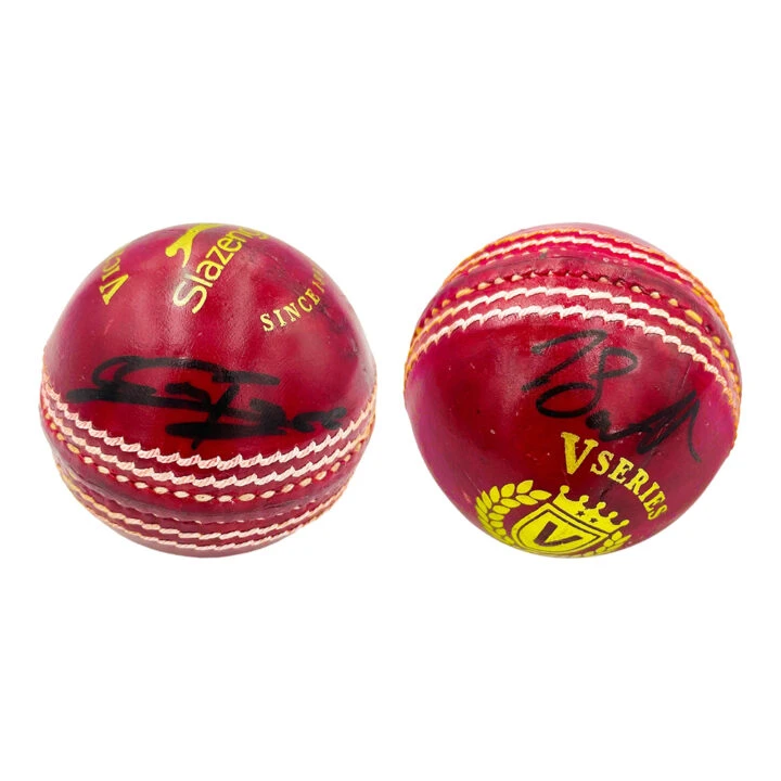 Signed Gerald Coetzee & Tristan Stubbs Cricket Ball - South Africa Icon