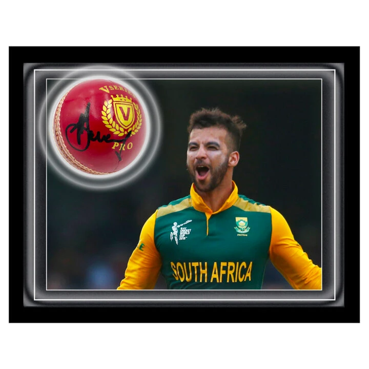 Signed JP Duminy Ball Framed Dome - South Africa Icon