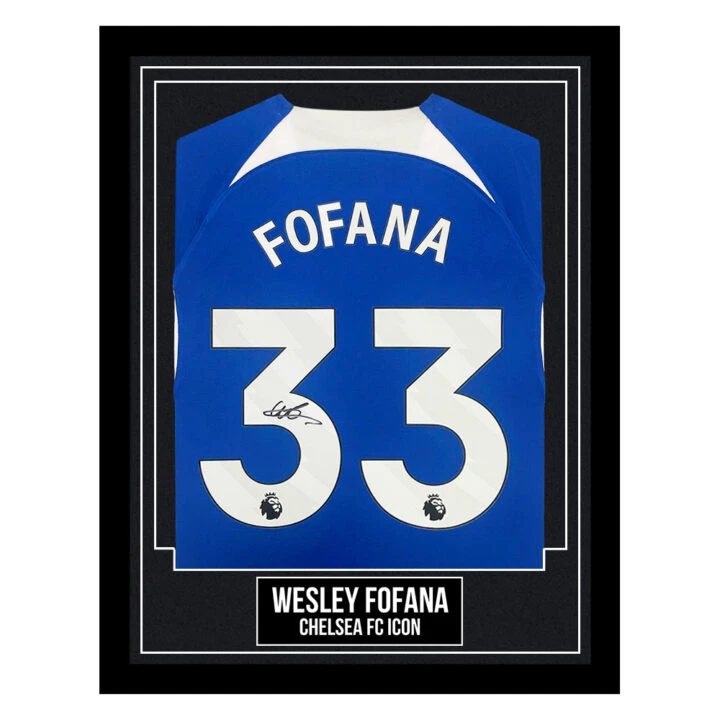 Wesley Fofana Signed Framed Shirt - Chelsea FC Icon