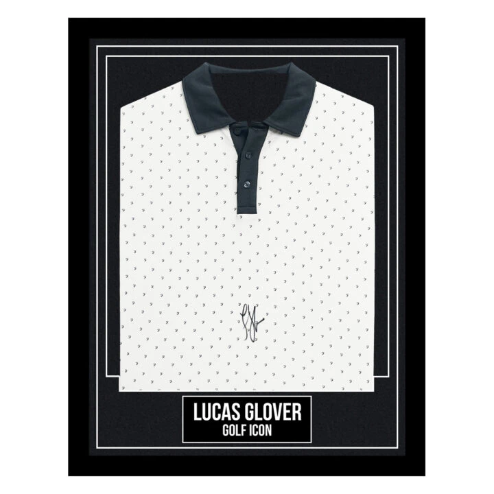 Lucas Glover Signed Framed Shirt - Golf Icon Autograph