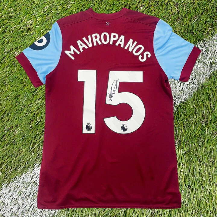 Signed Konstantinos Mavropanos Shirt - Premier League 2023/24