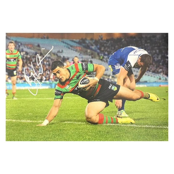 Signed Bryson Goodwin Poster Photo - 18x12 South Sydney Rabbitohs Autograph