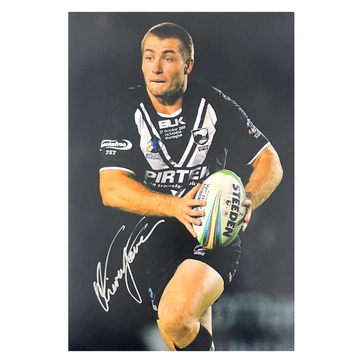 Signed Kieran Foran Poster Photo - 18x12 New Zealand Kiwis Icon