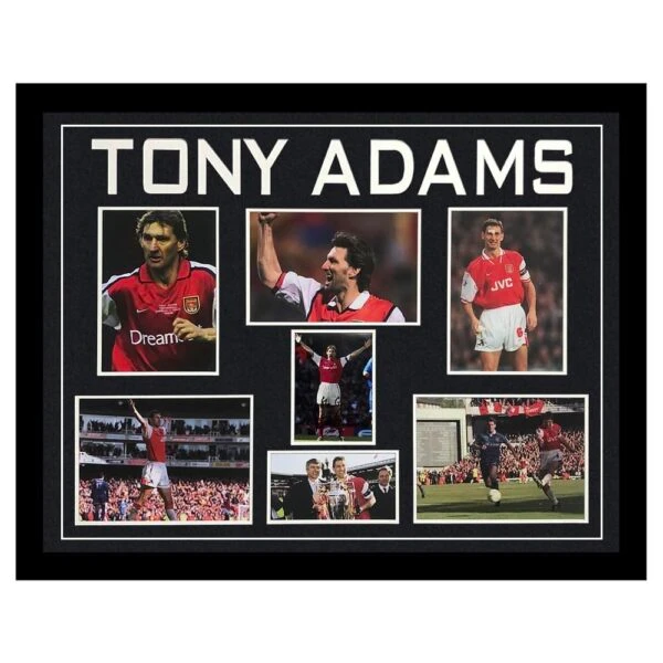 Signed Tony Adams Large Framed Display - Premier League Champions 2002