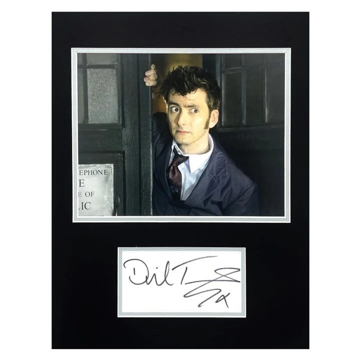 Signed David Tennant Photo Display - 16x12 Dr Who Icon