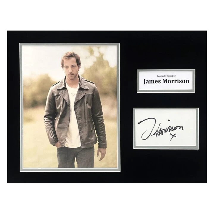 Signed James Morrison Photo Display - 16x12 Music Icon