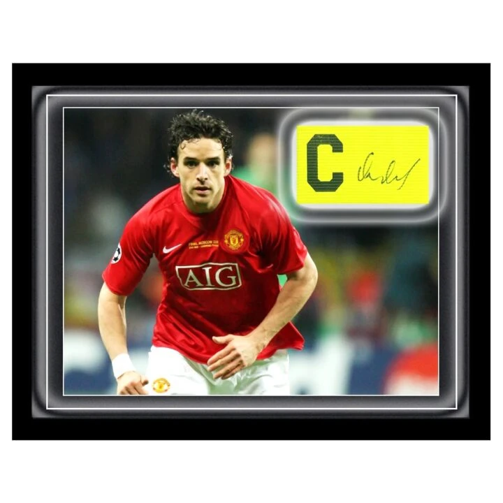 Signed Owen Hargreaves Armband Framed Dome - Champions League Winner 2008