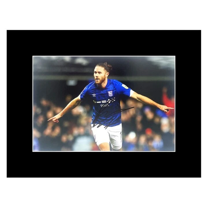 Signed Wes Burns Photo Display - 16x12 Ipswich Town Genuine Autograph