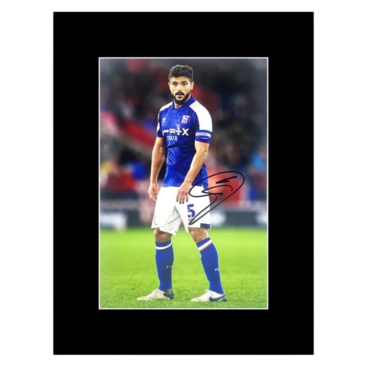 Signed Sam Morsy Photo Display - 16x12 Ipswich Town F.C. Captain