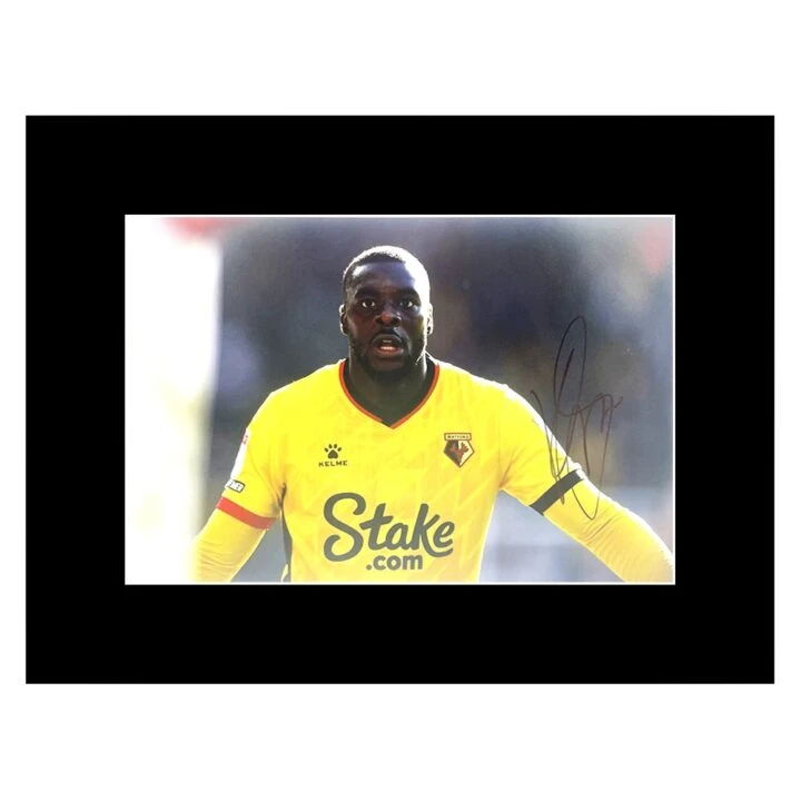 Signed Ken Sema Photo Display - 16x12 Watford F.C. Icon Autograph