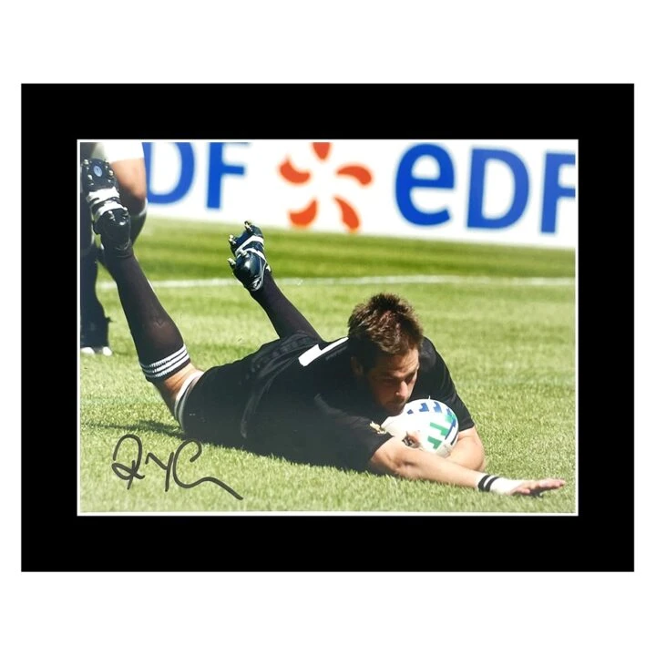 Signed Richie McCaw Photo Display - 12x10 All Blacks Icon