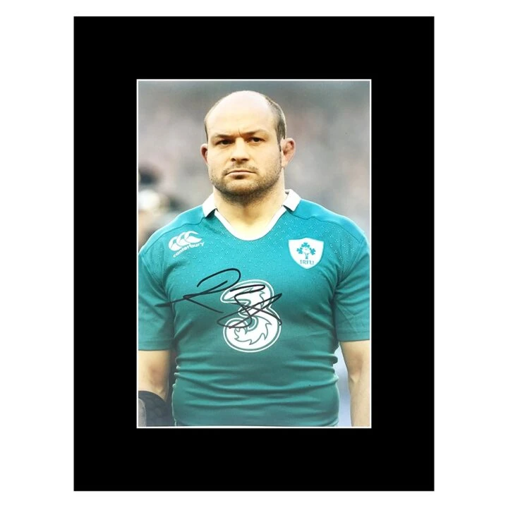 Signed Rory Best Photo Display - 16x12 Ireland Rugby Icon