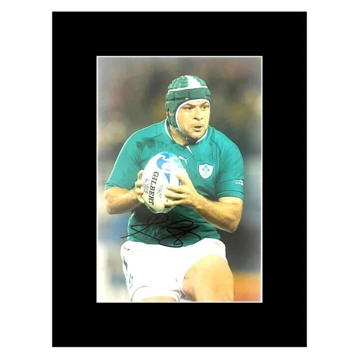 Signed Rory Best Photo Display - 16x12 Ireland Rugby Genuine Autograph