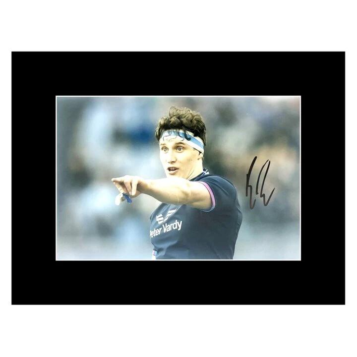 Signed Rory Darge Photo Display - 16x12 Scotland Rugby Icon Autograph