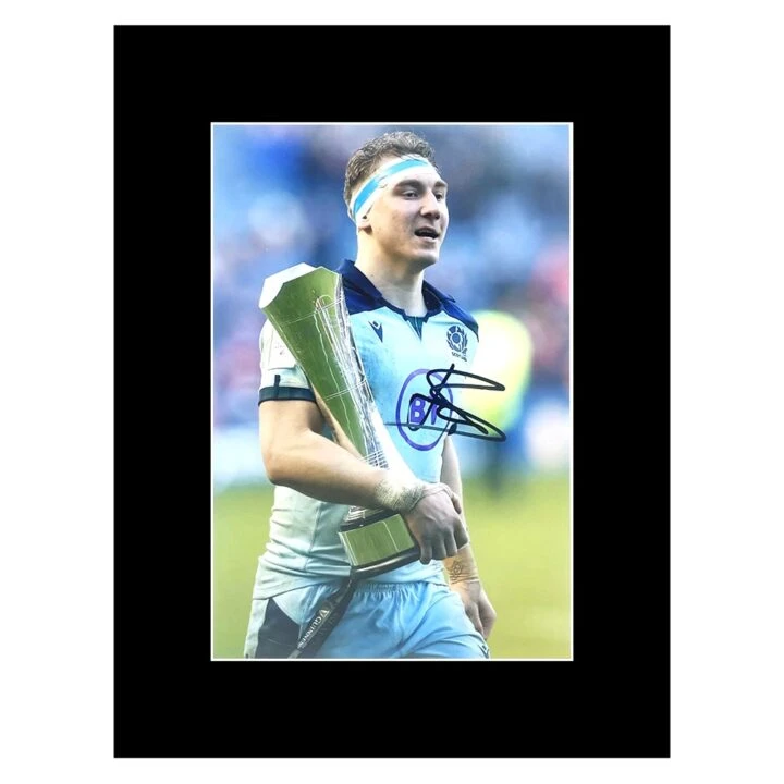 Signed Jamie Ritchie Photo Display - 16x12 Scotland Rugby Autograph