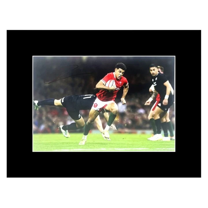 Signed Rio Dyer Photo Display - 16x12 Wales Rugby Icon