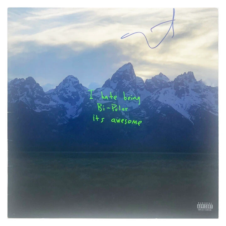 Signed Kanye West Ye Vinyl - Music Icon